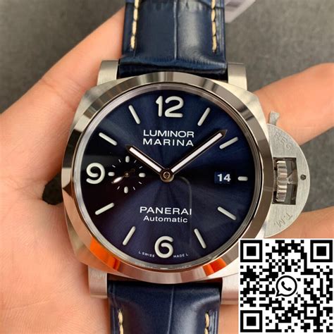 panerai blue dial replica|panerai pam 01313.